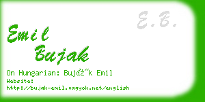 emil bujak business card